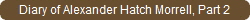 Diary of Alexander Hatch Morrell, Part 2